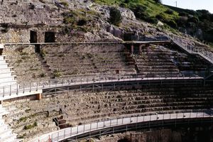 卡利亚里罗马圆形剧场Anfiteatro Romano Cagliari