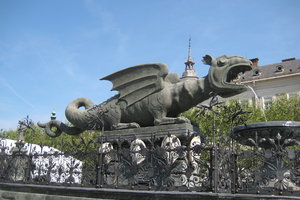 Lidwurmbrunnen喷泉Lidwurmbrunnen