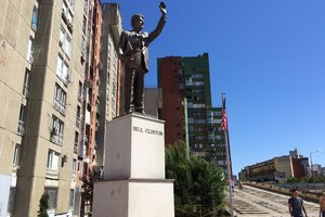 克林顿雕像Statue of Bill Clinton