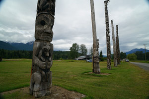 基特旺加图腾柱Kitwanga totem pole