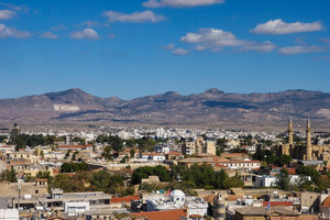 北塞浦路斯国旗山Northern Cyprus Flag Hill