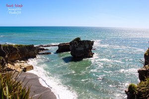 薄饼岩Pancake Rocks