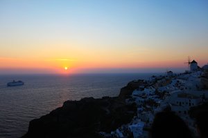 日落观景台oia's sunset