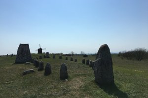 维京石船墓地Viking stone ship burial ground